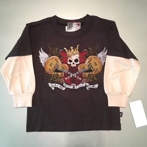 NWT: City College LS Layered-Look Graphic Tee
